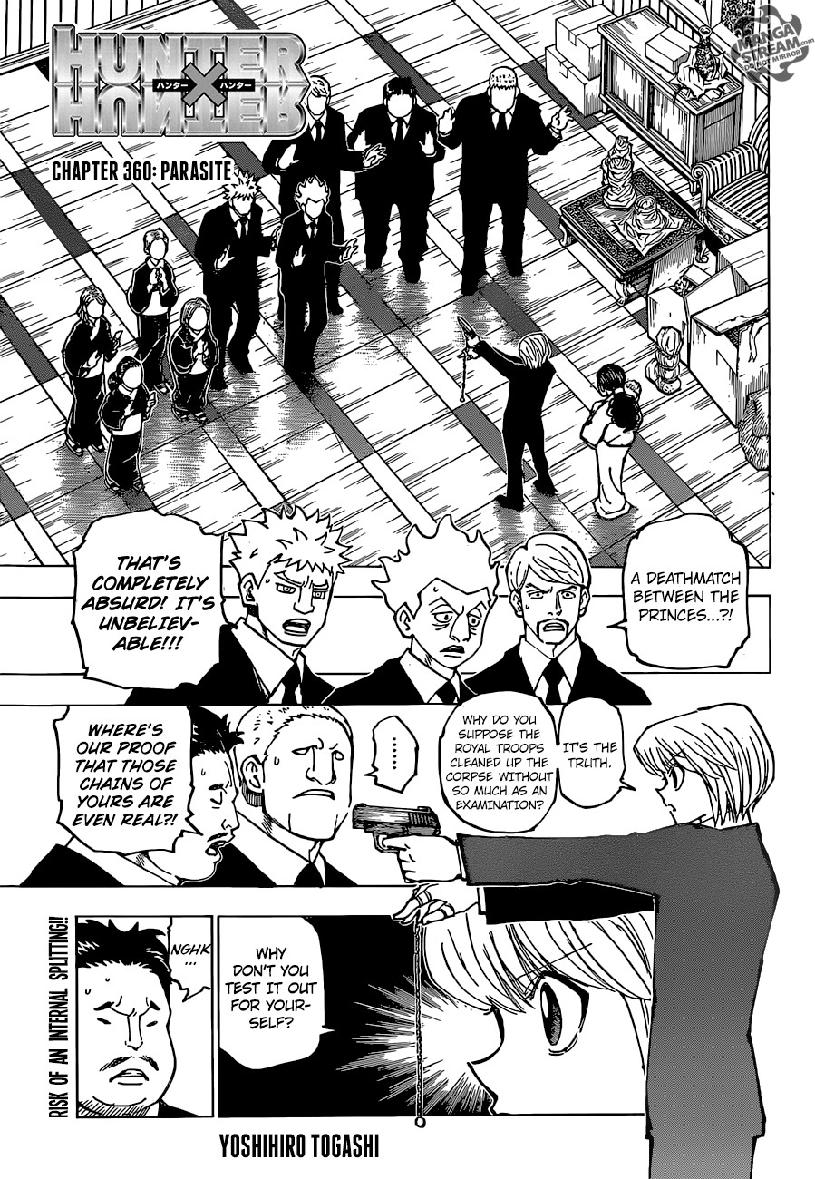 Hunter x Hunter Manga Chapter 360 page 1 - Parasite
