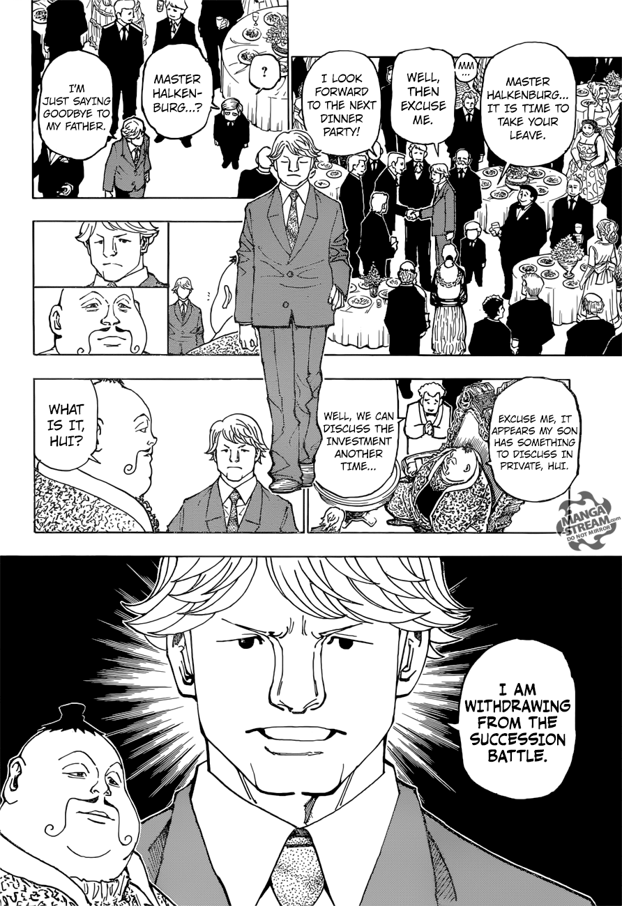 Hunter x Hunter Manga Chapter 361 page 19 - Withdraw
