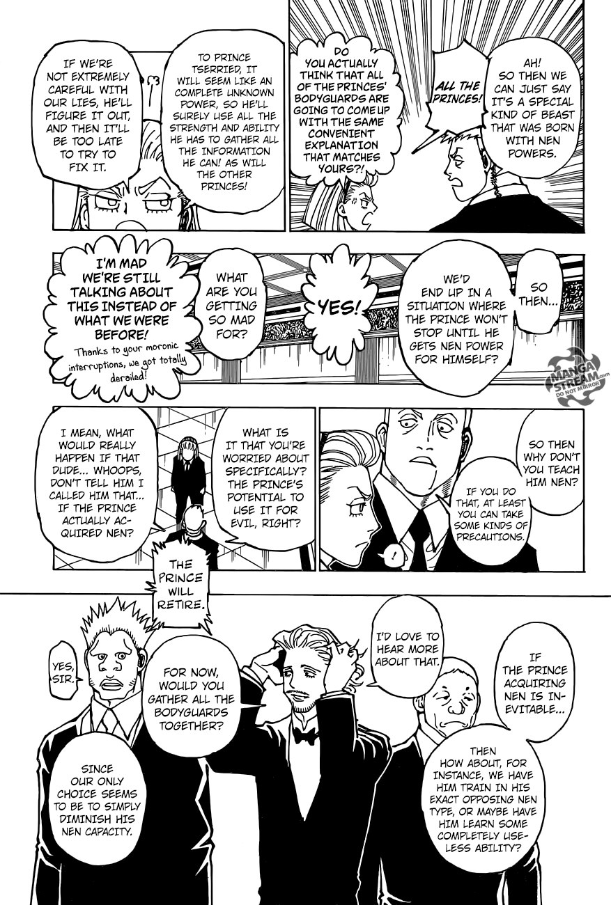 Hunter x Hunter Manga Chapter 362 page 9 - Resolve