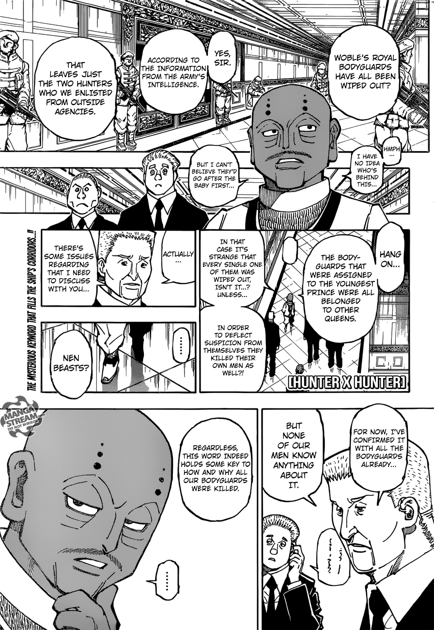 Hunter x Hunter Manga Chapter 363 page 1 - Nen Beast