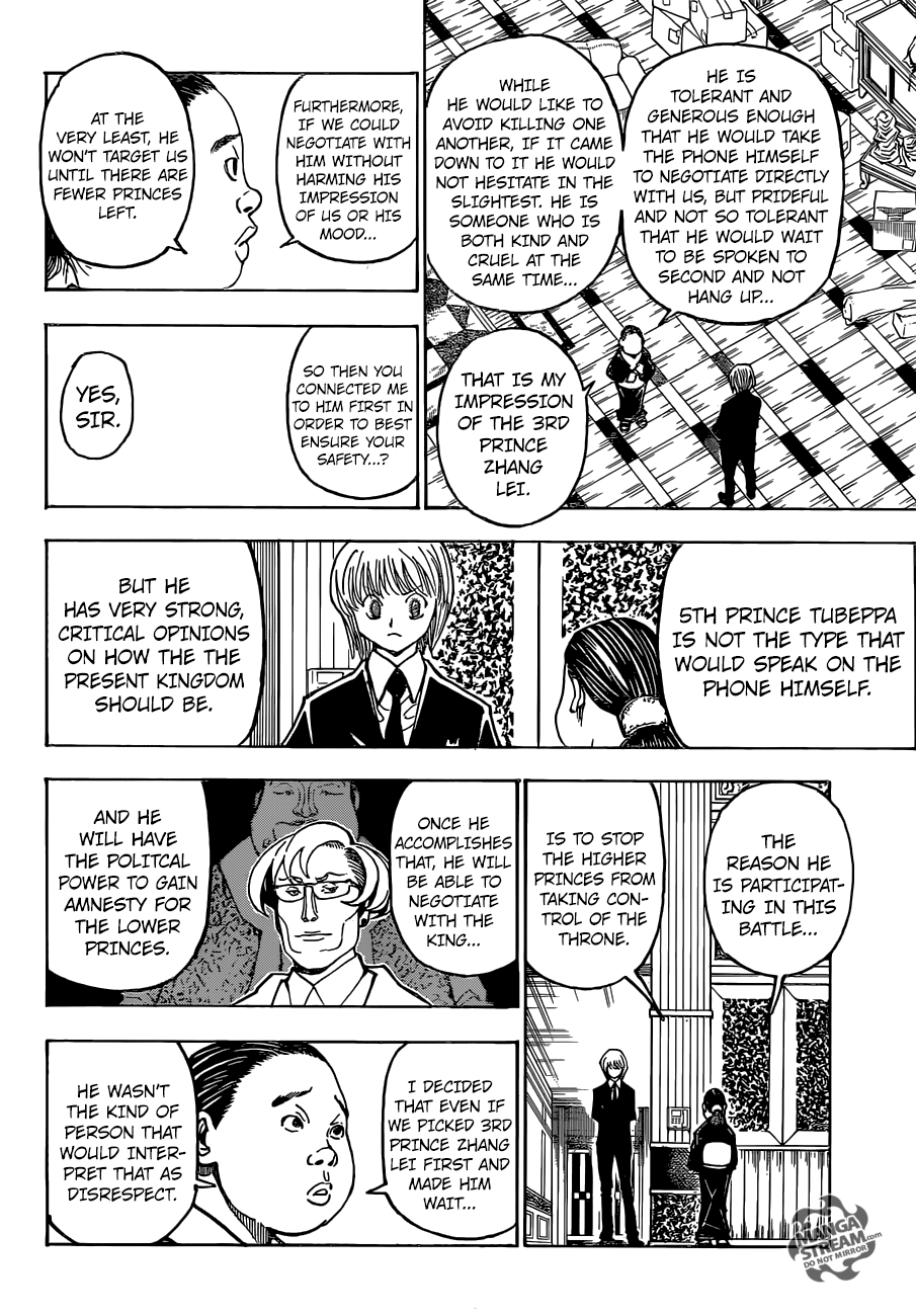 Hunter x Hunter Manga Chapter 365 page 10 - Choice