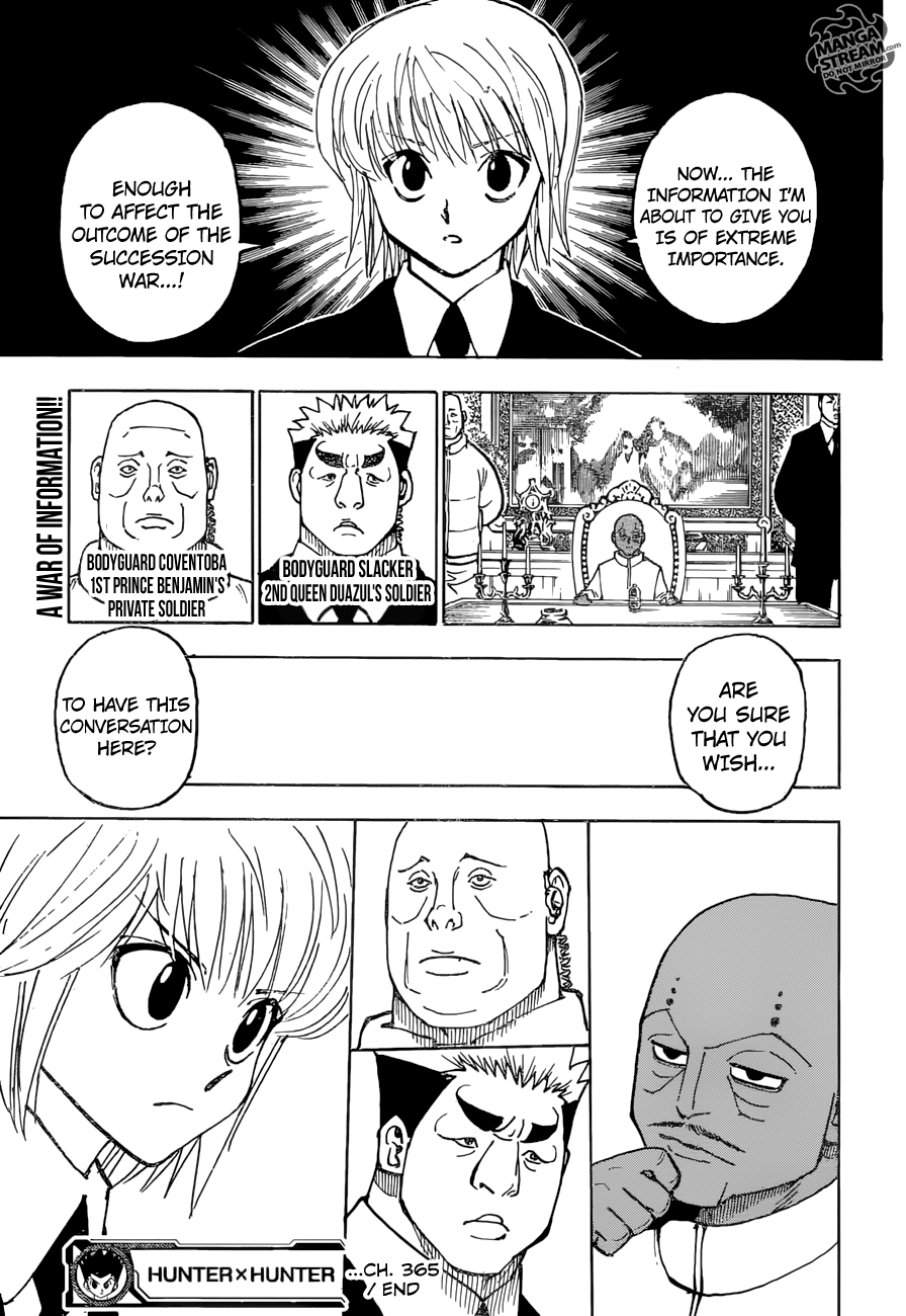 Hunter x Hunter Manga Chapter 365 page 19 - Choice