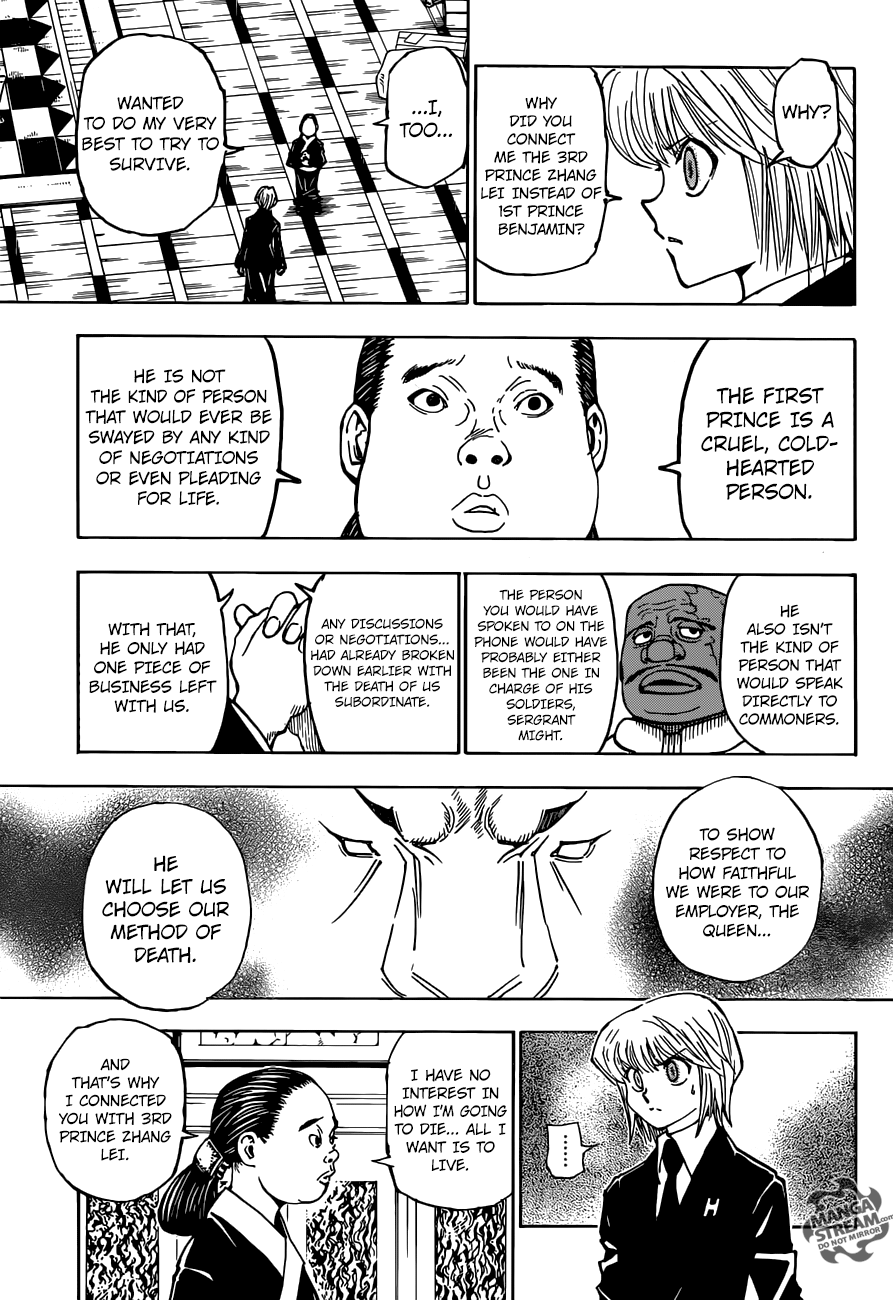 Hunter x Hunter Manga Chapter 365 page 9 - Choice