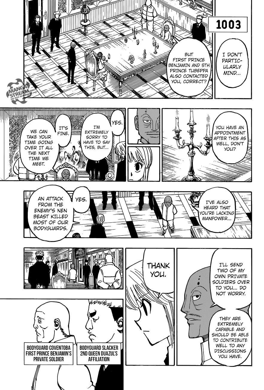 Hunter x Hunter Manga Chapter 366 page 11 - To Each His Own