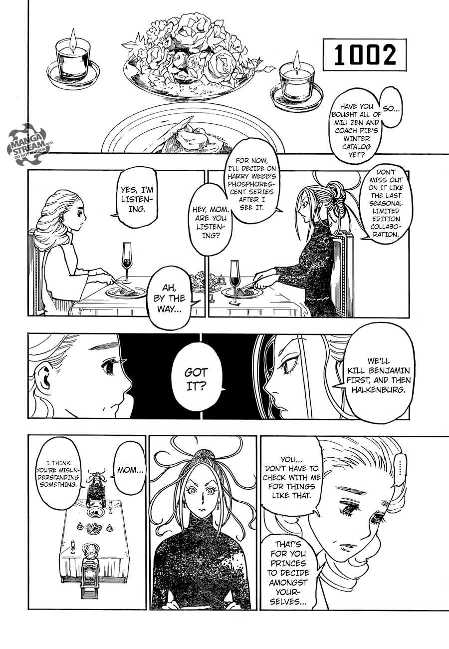 Hunter x Hunter Manga Chapter 366 page 14 - To Each His Own