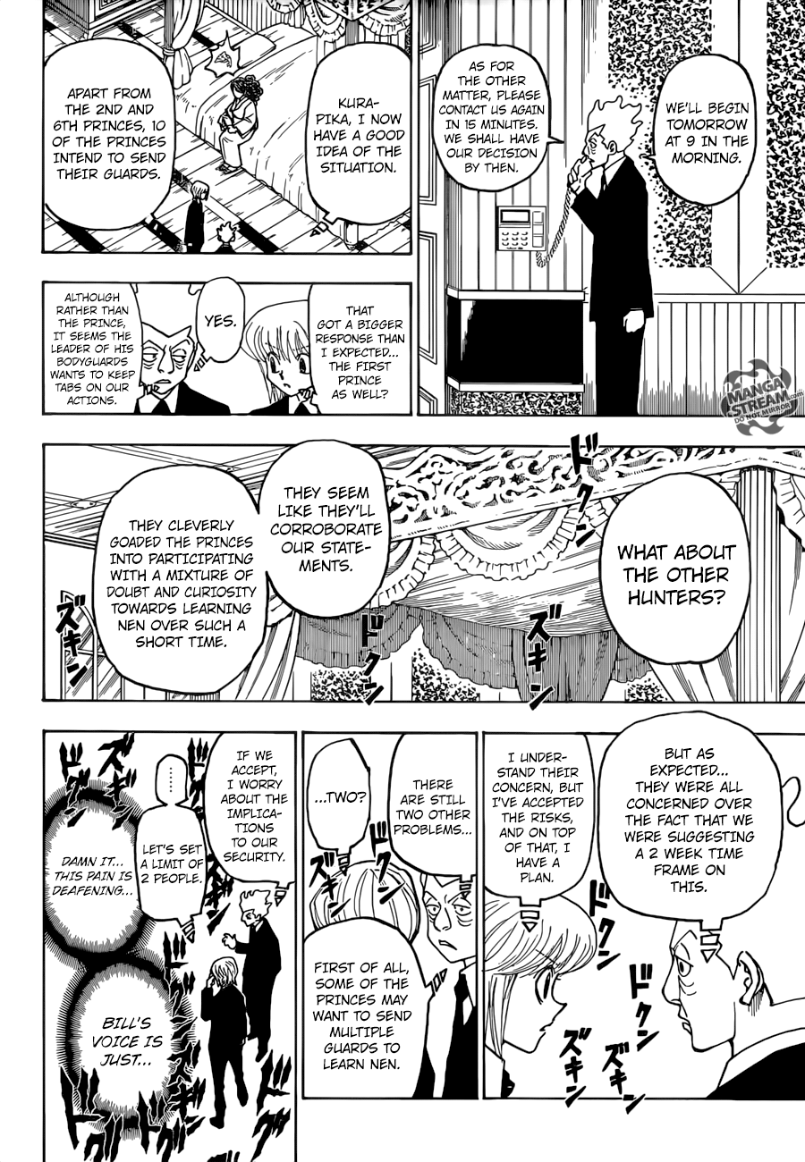 Hunter x Hunter Manga Chapter 368 page 12 - Foul Play