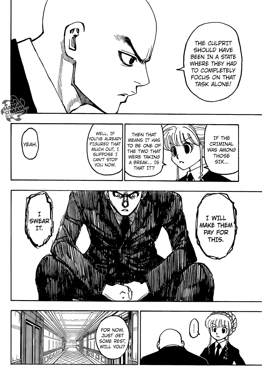 Hunter x Hunter Manga Chapter 368 page 16 - Foul Play