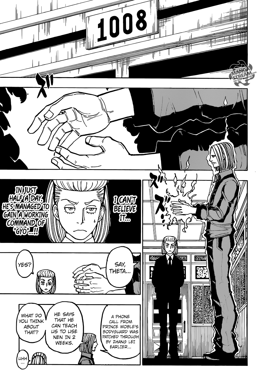 Hunter x Hunter Manga Chapter 368 page 17 - Foul Play
