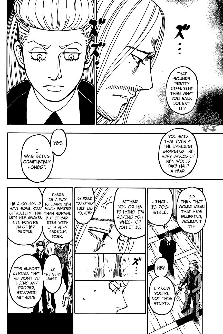 Hunter x Hunter Manga Chapter 368 page 18 - Foul Play