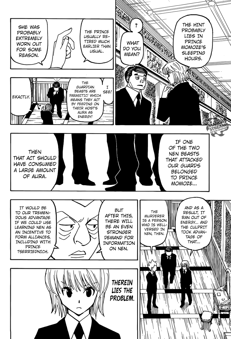 Hunter x Hunter Manga Chapter 368 page 8 - Foul Play
