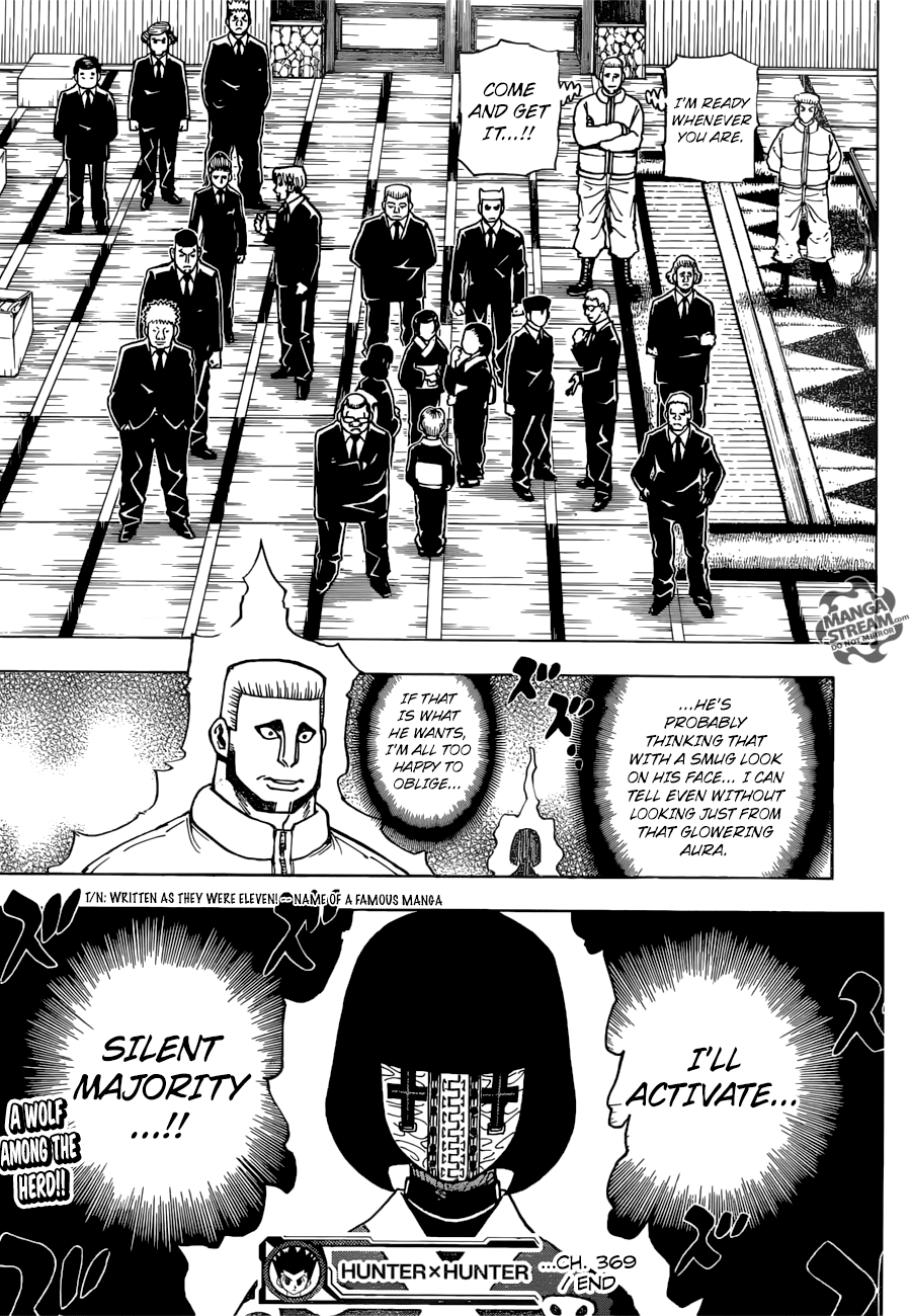 Hunter x Hunter Manga Chapter 369 page 18 - Limits