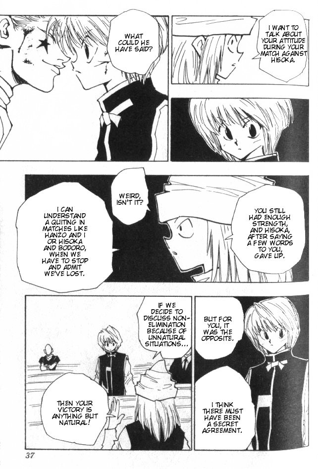 Hunter x Hunter Manga Chapter 37 page 12 - Light and Darkness: Part 3