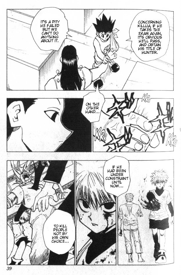 Hunter x Hunter Manga Chapter 37 page 14 - Light and Darkness: Part 3