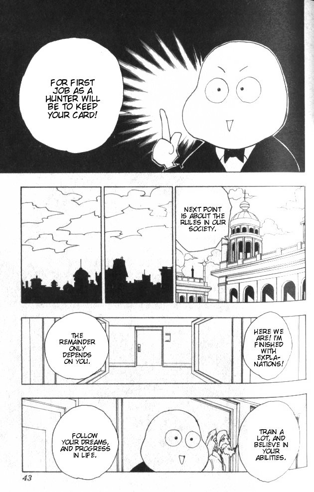 Hunter x Hunter Manga Chapter 37 page 18 - Light and Darkness: Part 3