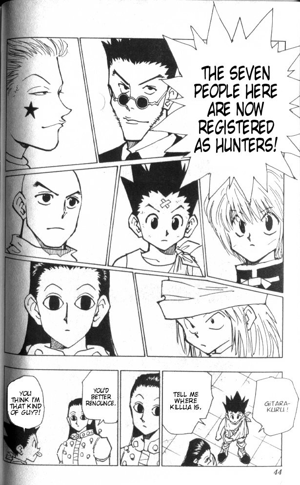 Hunter x Hunter Manga Chapter 37 page 19 - Light and Darkness: Part 3