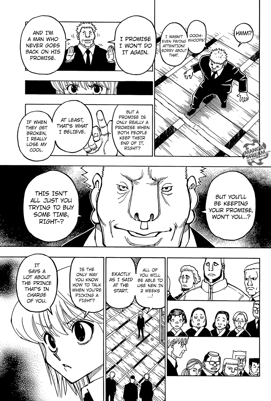 Hunter x Hunter Manga Chapter 370 page 4 - Observation