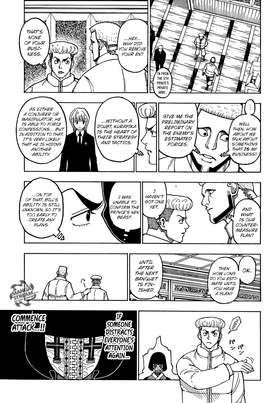 Hunter x Hunter Manga Chapter 370 page 8 - Observation