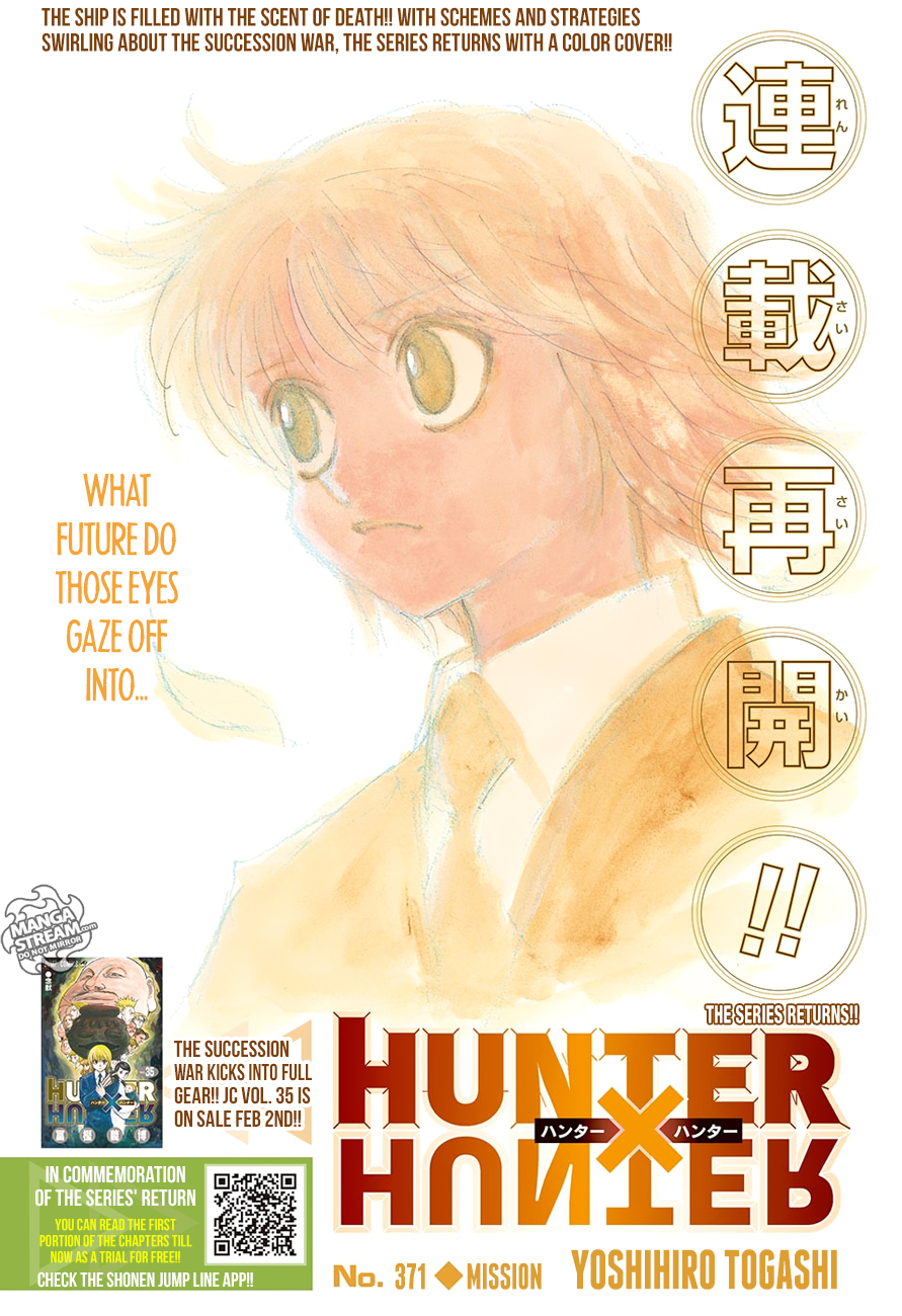 Hunter x Hunter Manga Chapter 371 page 1 - Mission