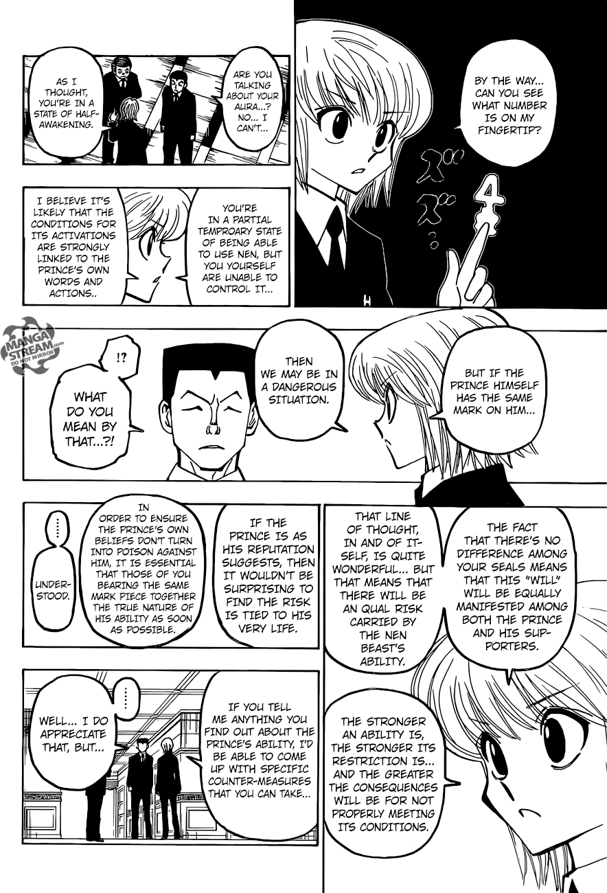 Hunter x Hunter Manga Chapter 372 page 14 - Disappearance
