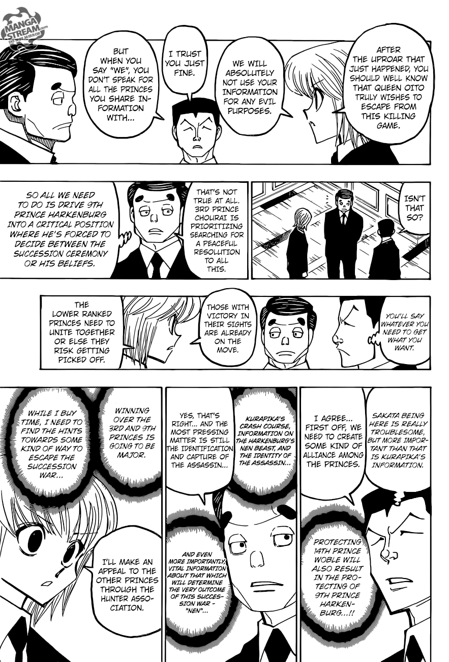 Hunter x Hunter Manga Chapter 372 page 15 - Disappearance