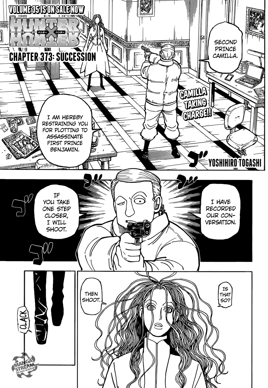 Hunter x Hunter Manga Chapter 373 page 1 - Inheritance