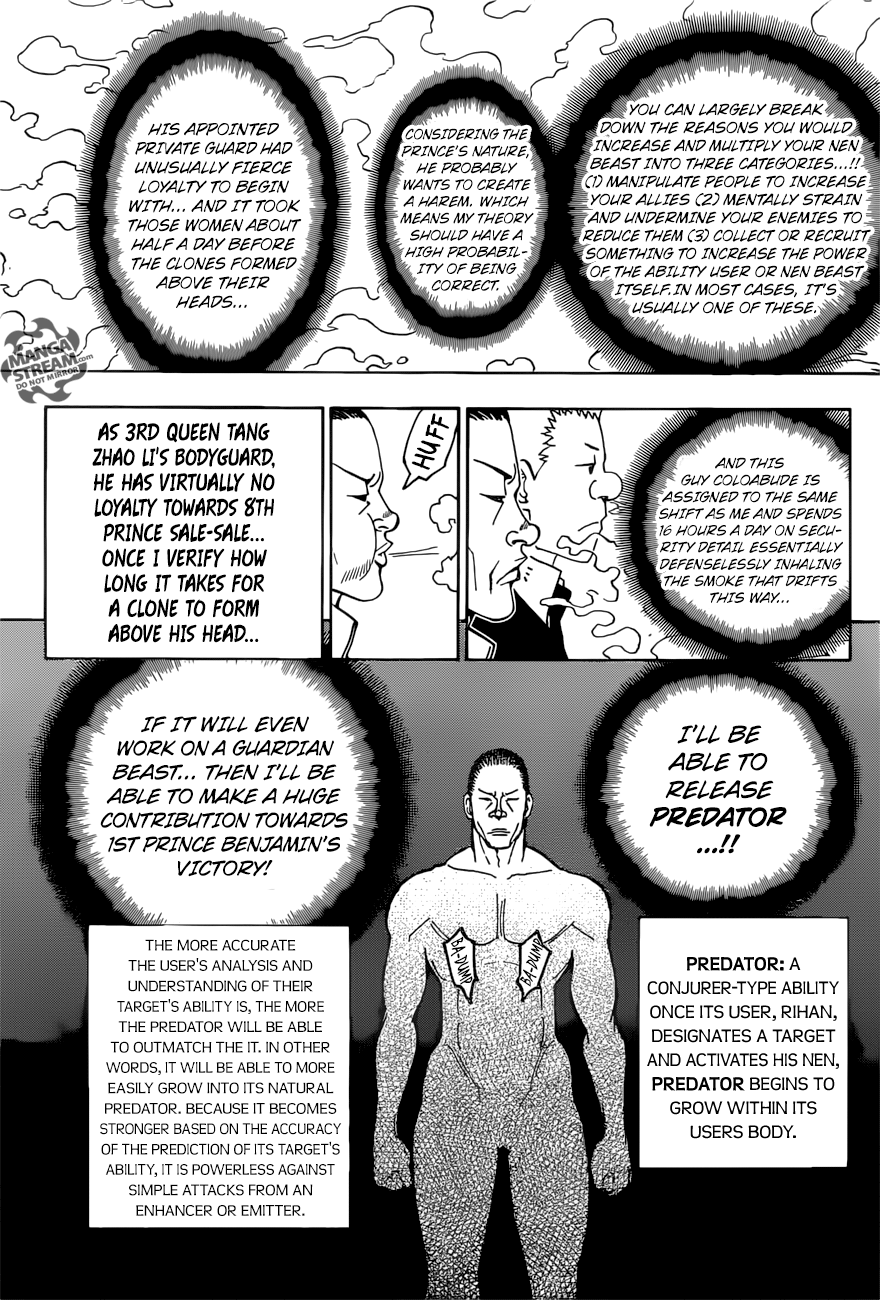 Hunter x Hunter Manga Chapter 374 page 16 - Ability