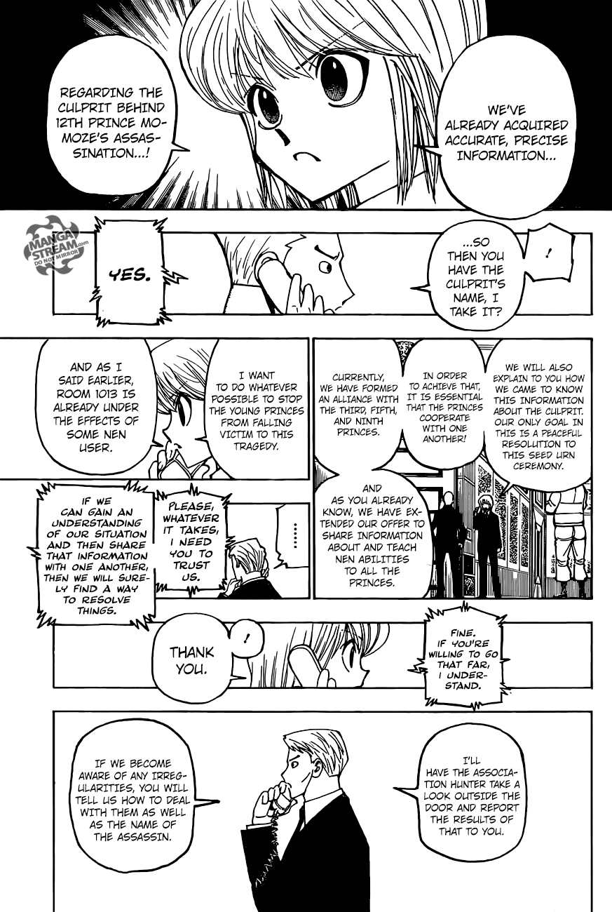 Hunter x Hunter Manga Chapter 374 page 3 - Ability