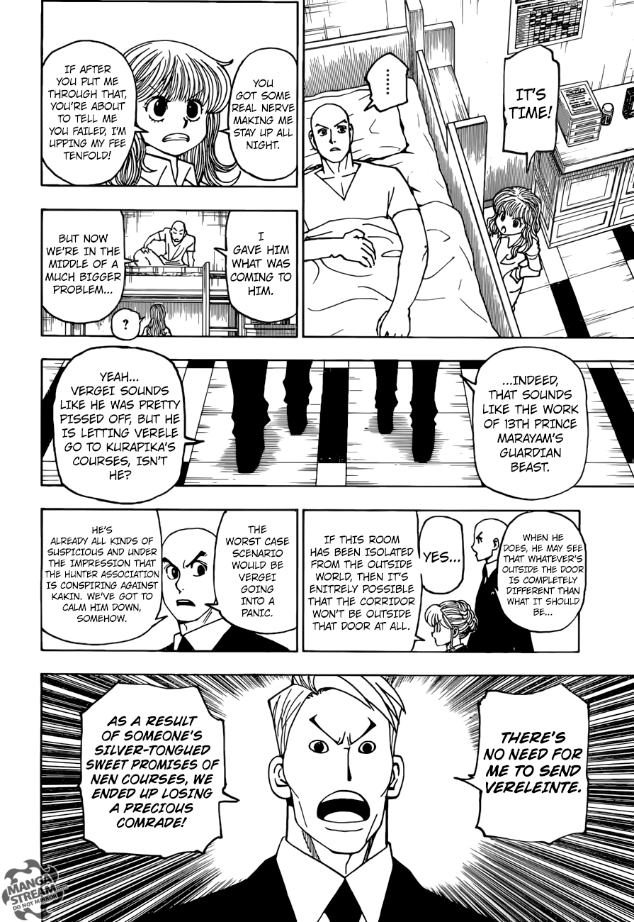 Hunter x Hunter Manga Chapter 375 page 10 - Persuasion