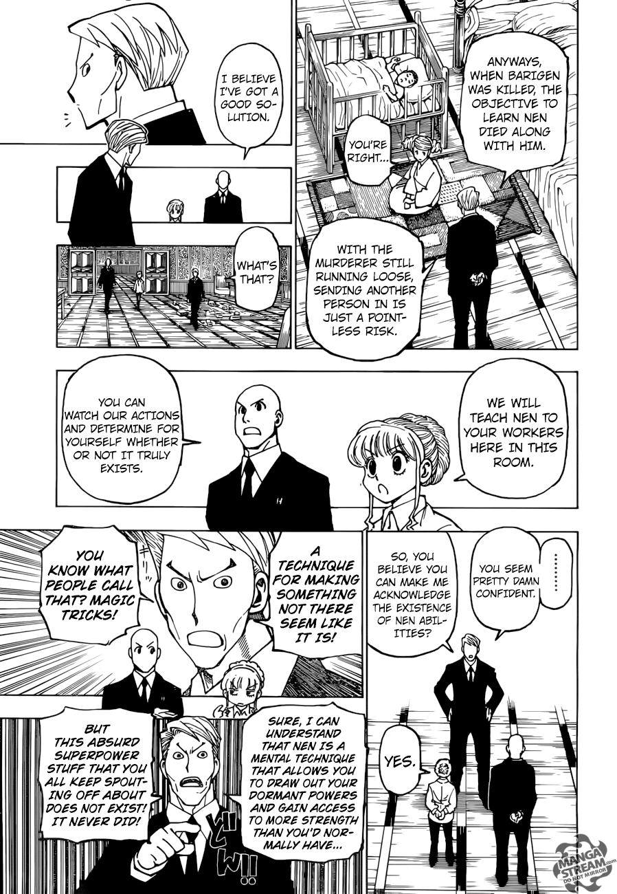 Hunter x Hunter Manga Chapter 375 page 11 - Persuasion