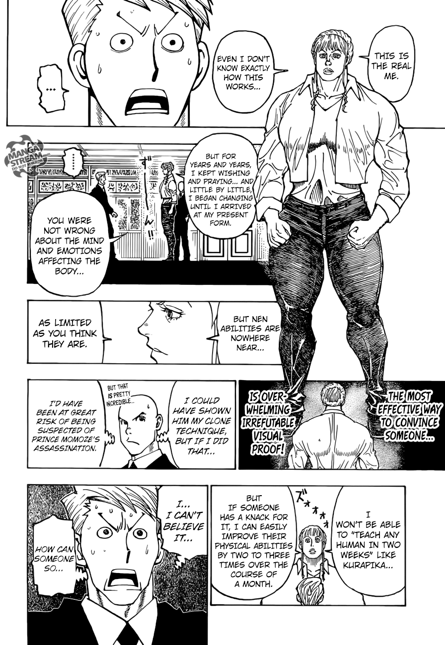 Hunter x Hunter Manga Chapter 375 page 12 - Persuasion