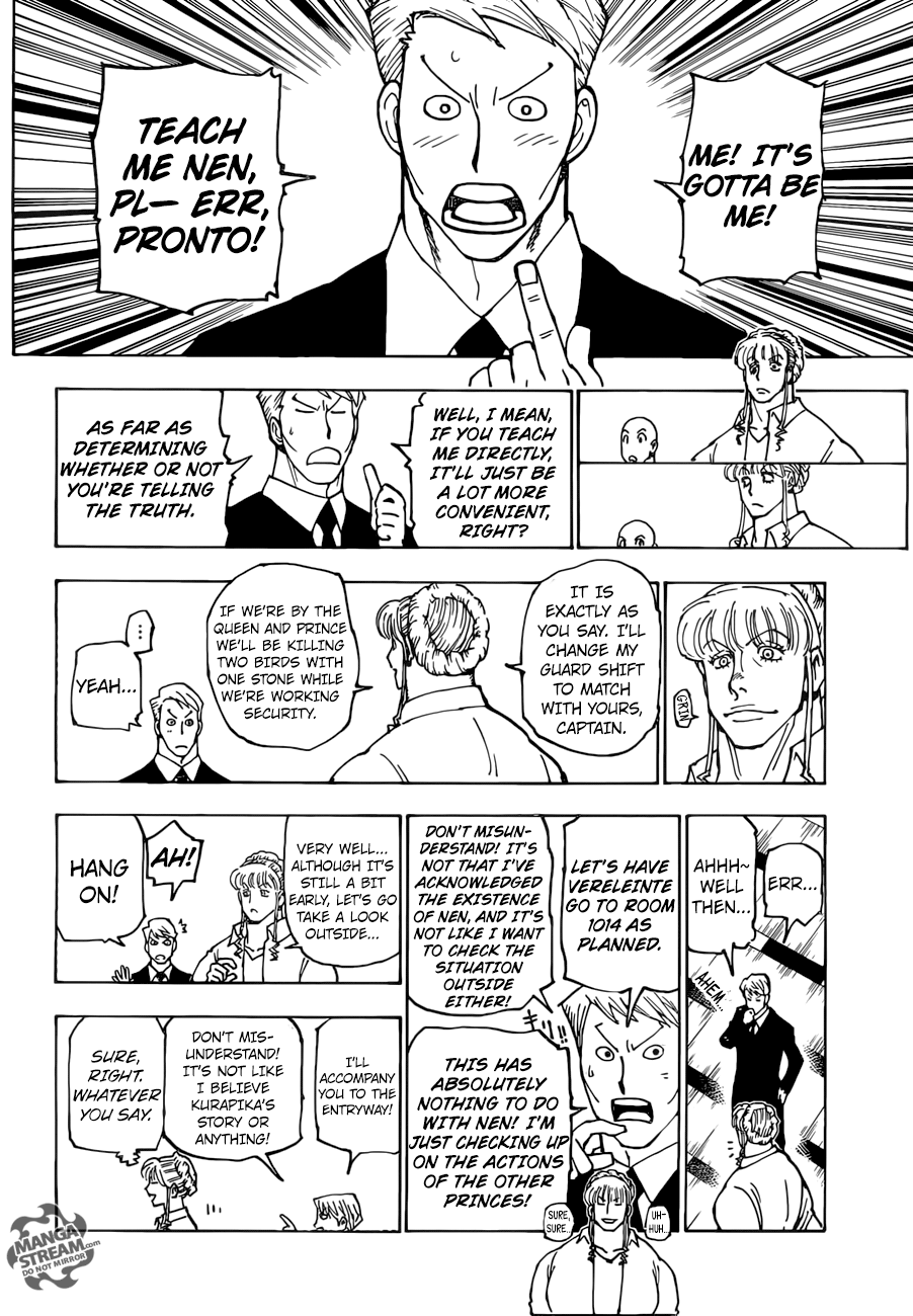 Hunter x Hunter Manga Chapter 375 page 14 - Persuasion