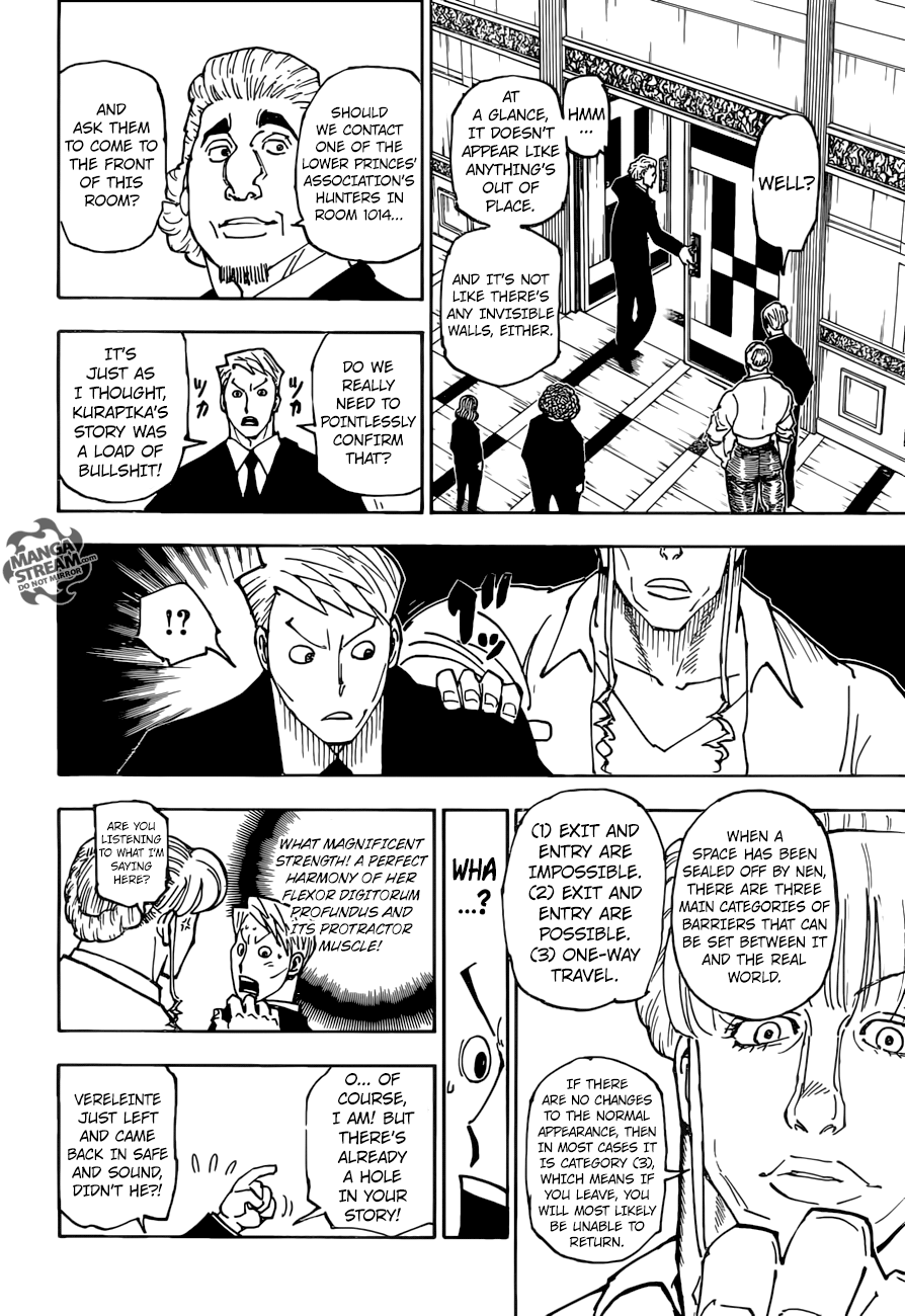 Hunter x Hunter Manga Chapter 375 page 16 - Persuasion
