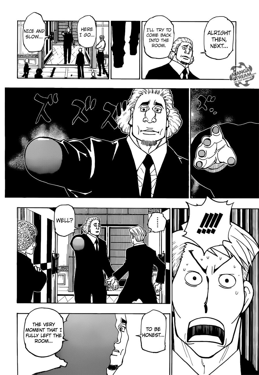 Hunter x Hunter Manga Chapter 375 page 18 - Persuasion