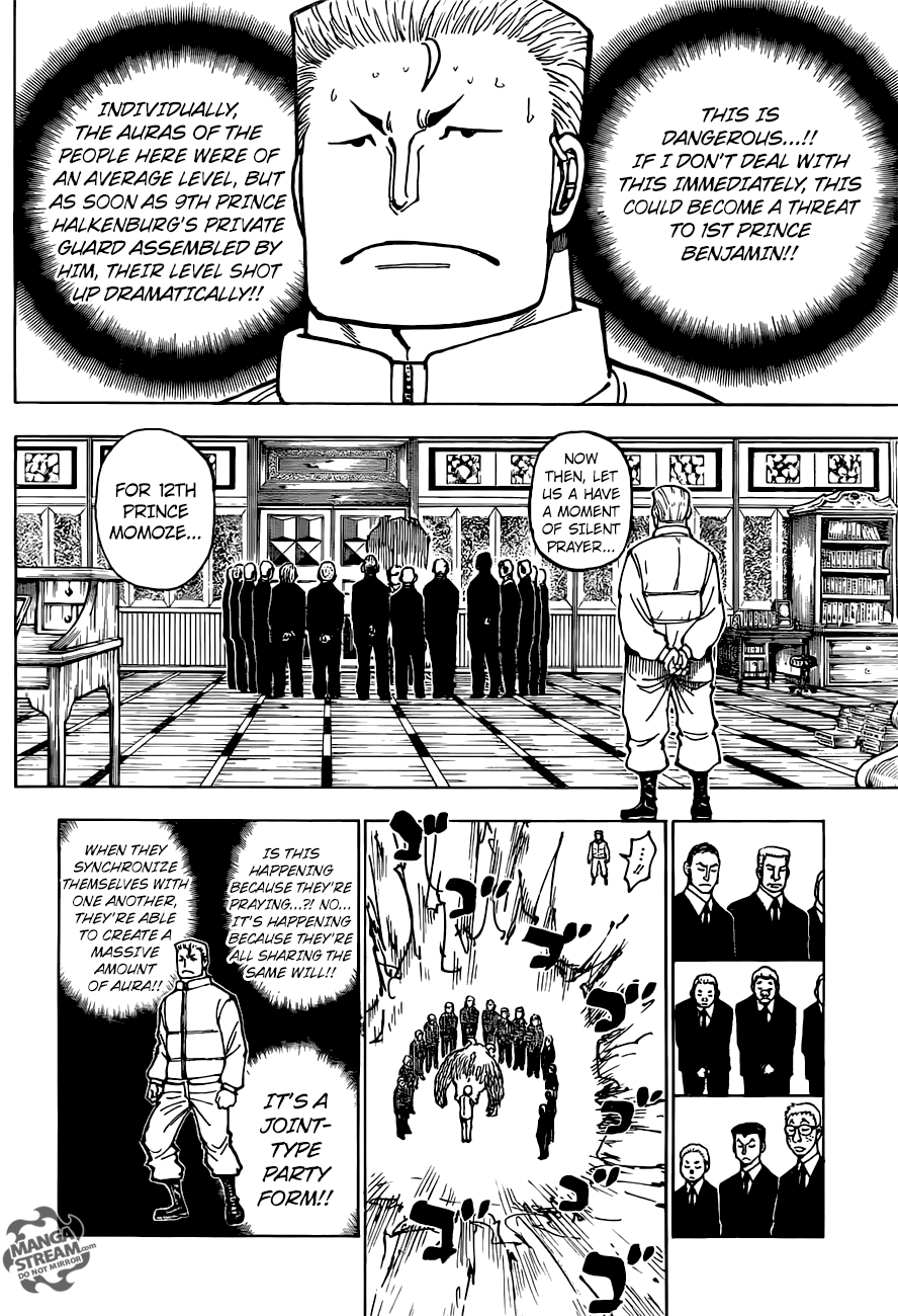 Hunter x Hunter Manga Chapter 375 page 4 - Persuasion