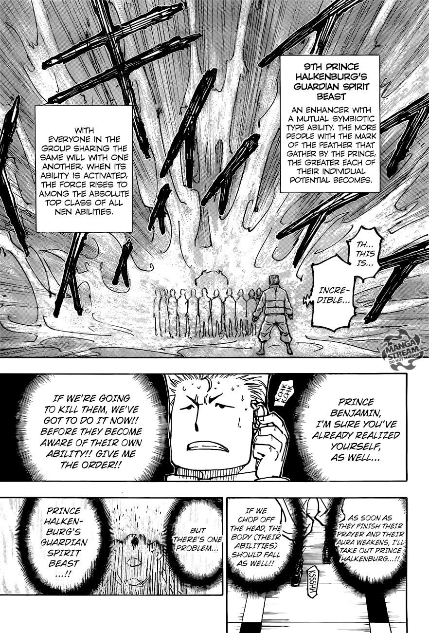 Hunter x Hunter Manga Chapter 375 page 5 - Persuasion