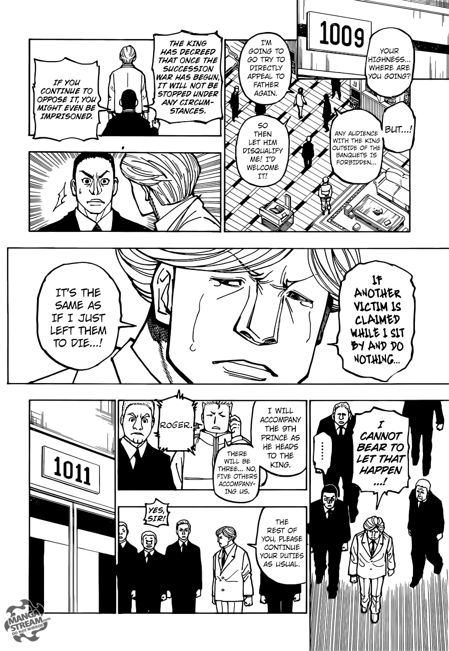 Hunter x Hunter Manga Chapter 375 page 8 - Persuasion