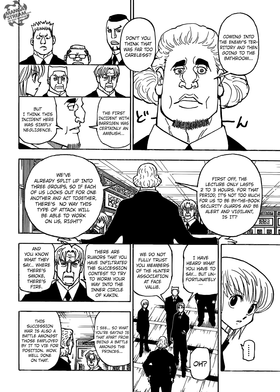 Hunter x Hunter Manga Chapter 376 page 6 - Determination