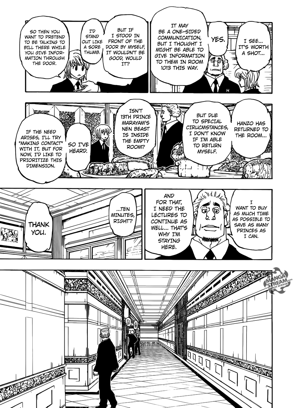 Hunter x Hunter Manga Chapter 376 page 9 - Determination