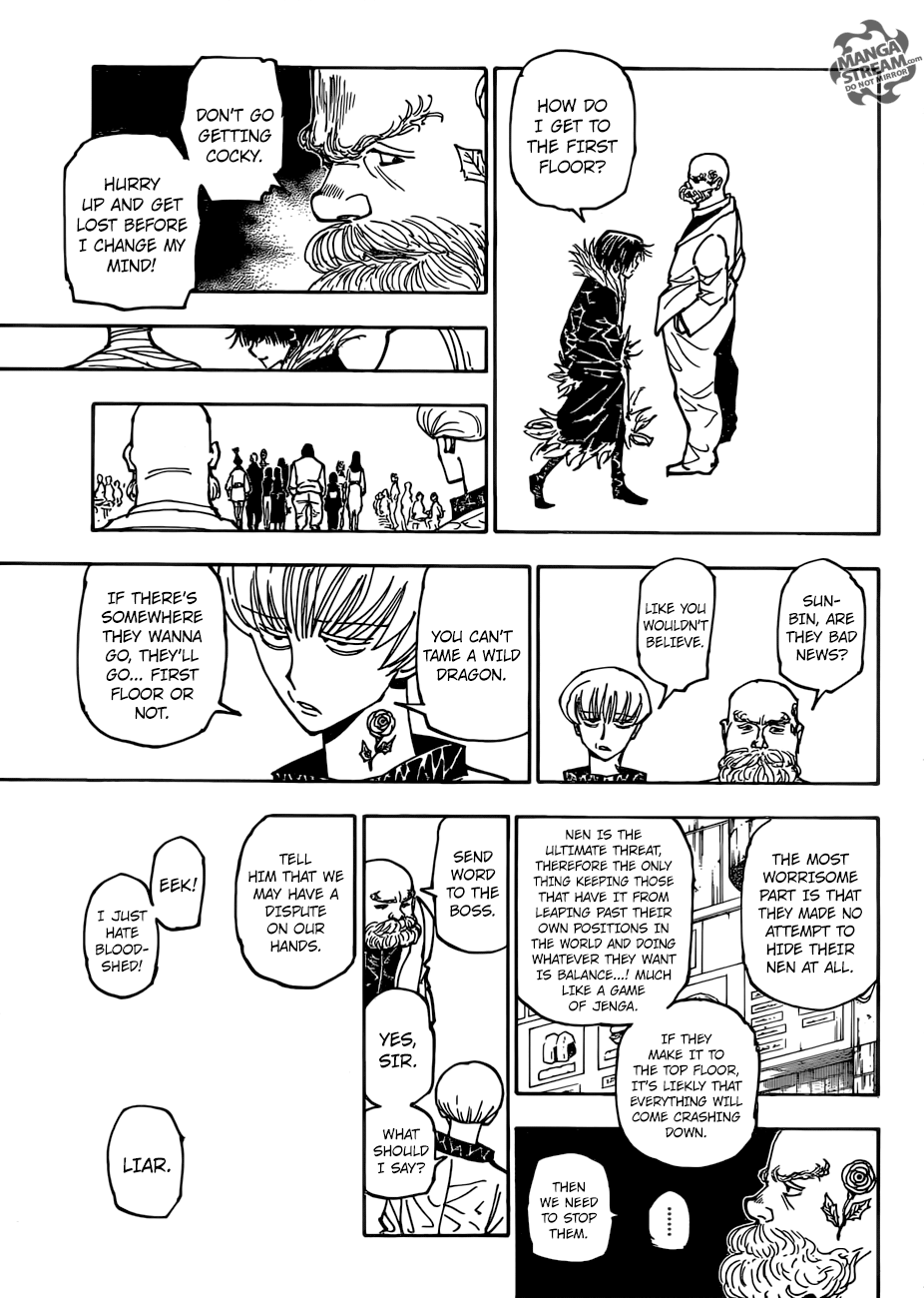 Hunter x Hunter Manga Chapter 377 page 12 - Scheme