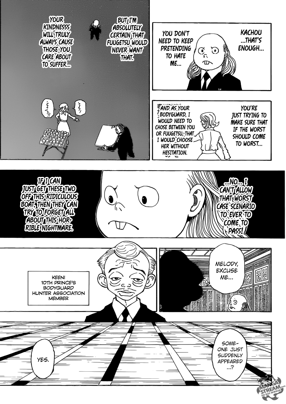 Hunter x Hunter Manga Chapter 377 page 3 - Scheme