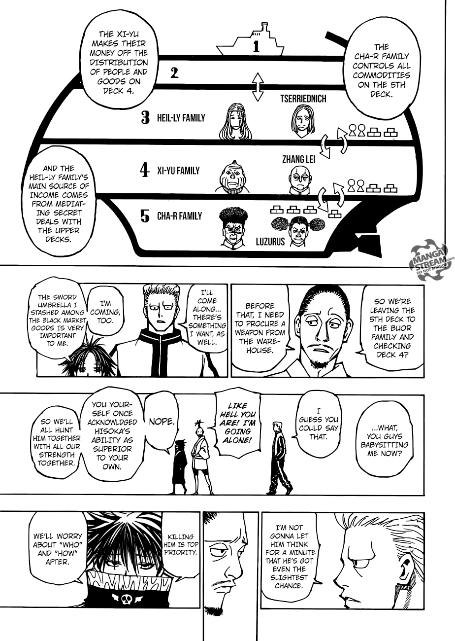 Hunter x Hunter Manga Chapter 378 page 13 - Balance
