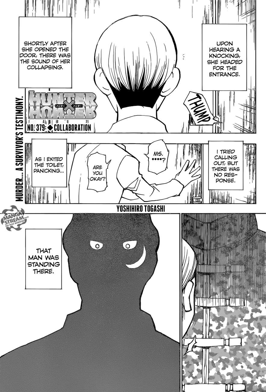 Hunter x Hunter Manga Chapter 379 page 1 - Collaboration