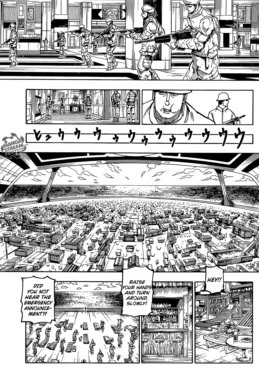 Hunter x Hunter Manga Chapter 380 page 12 - Alarm