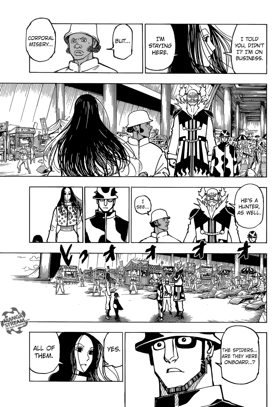 Hunter x Hunter Manga Chapter 380 page 14 - Alarm