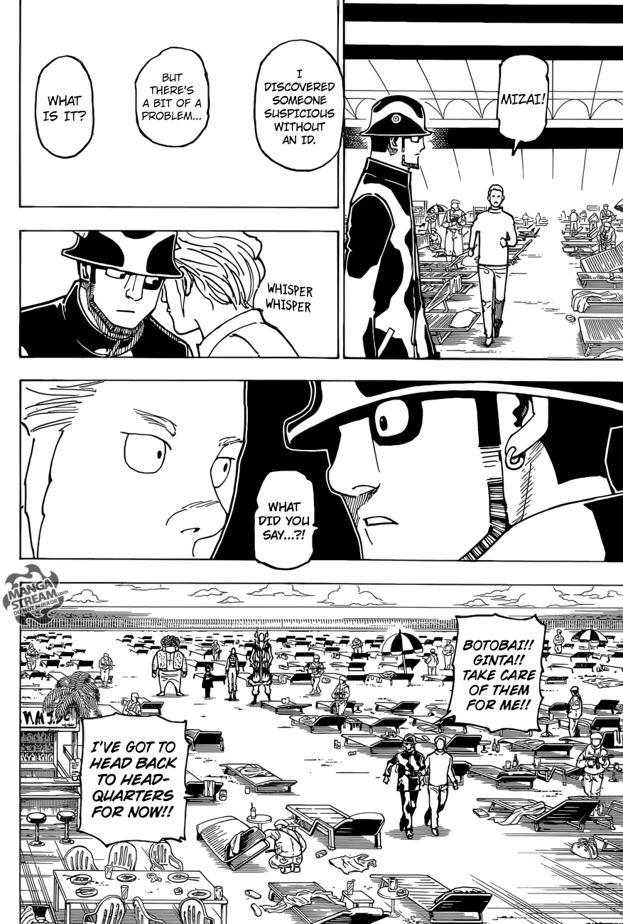 Hunter x Hunter Manga Chapter 380 page 17 - Alarm