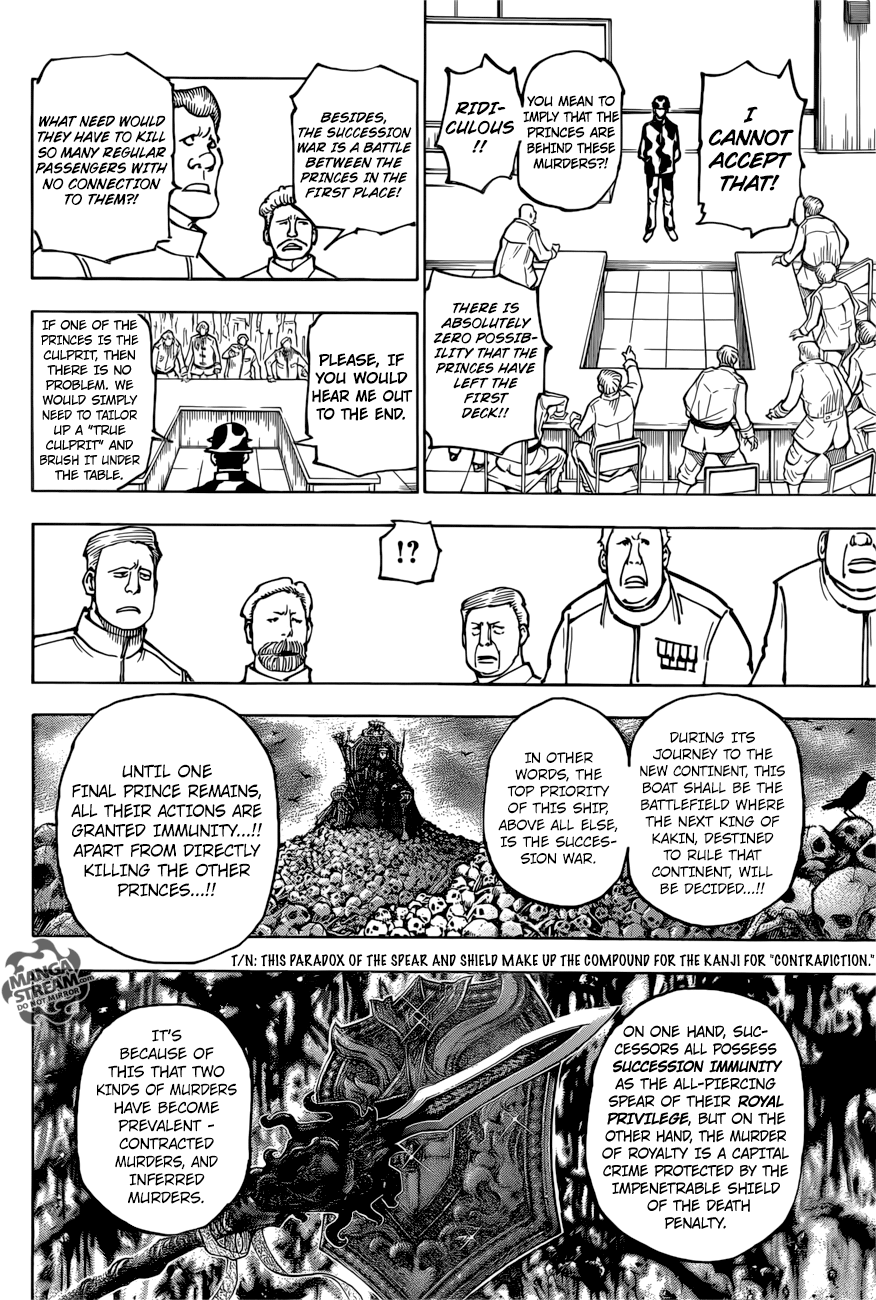 Hunter x Hunter Manga Chapter 380 page 2 - Alarm