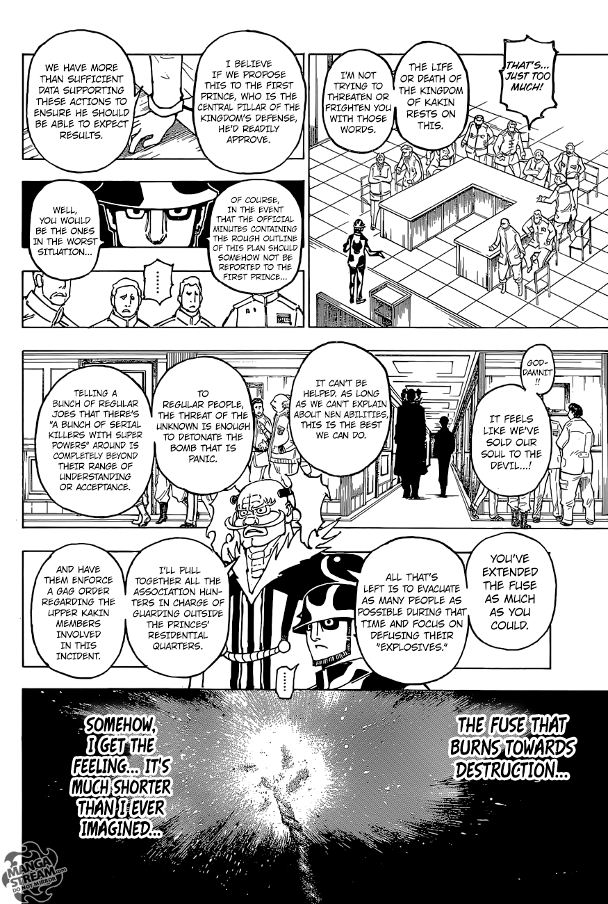 Hunter x Hunter Manga Chapter 380 page 6 - Alarm
