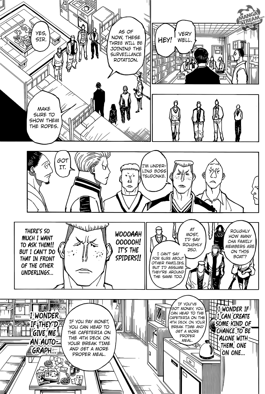 Hunter x Hunter Manga Chapter 380 page 9 - Alarm