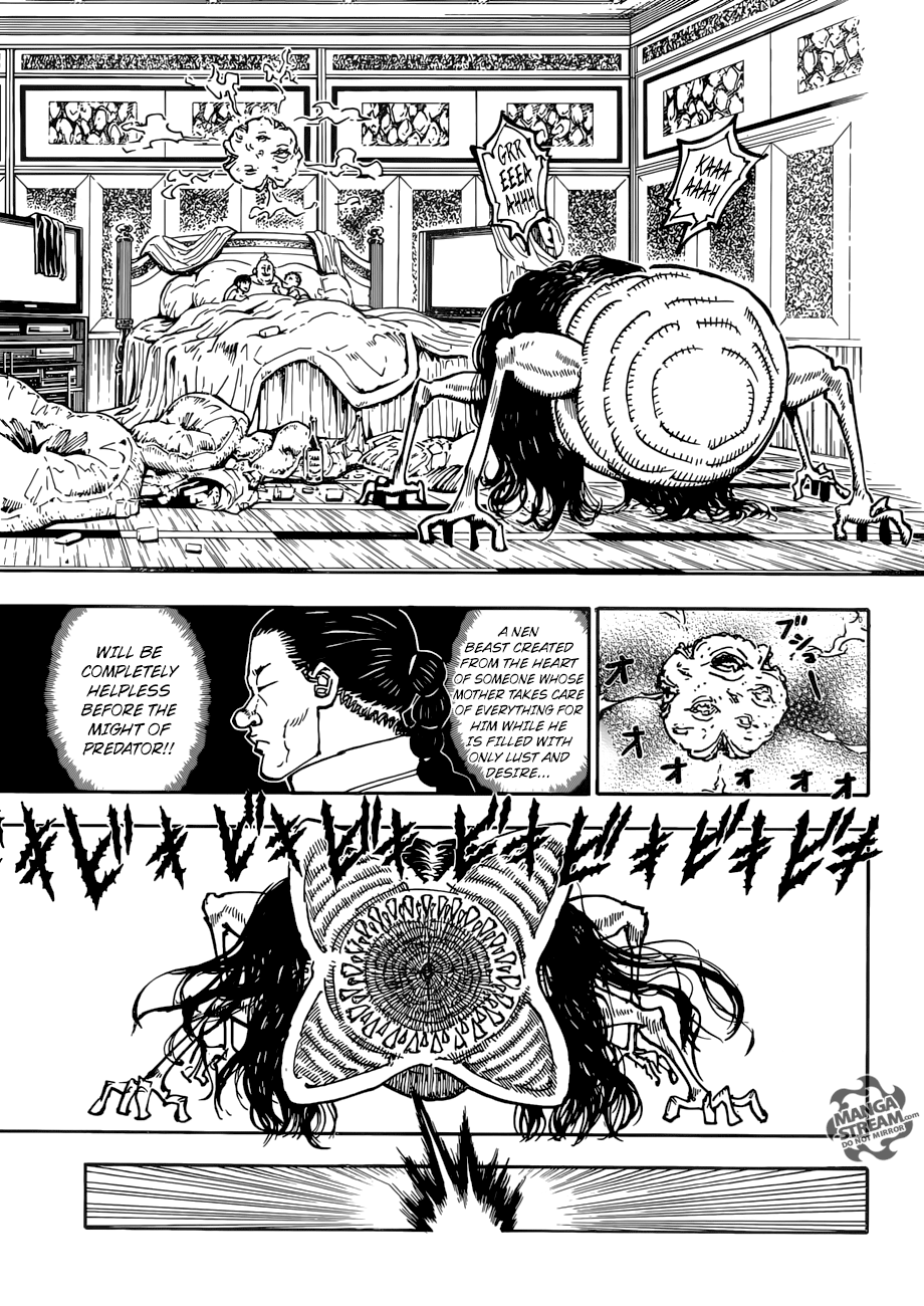Hunter x Hunter Manga Chapter 381 page 15 - Predation