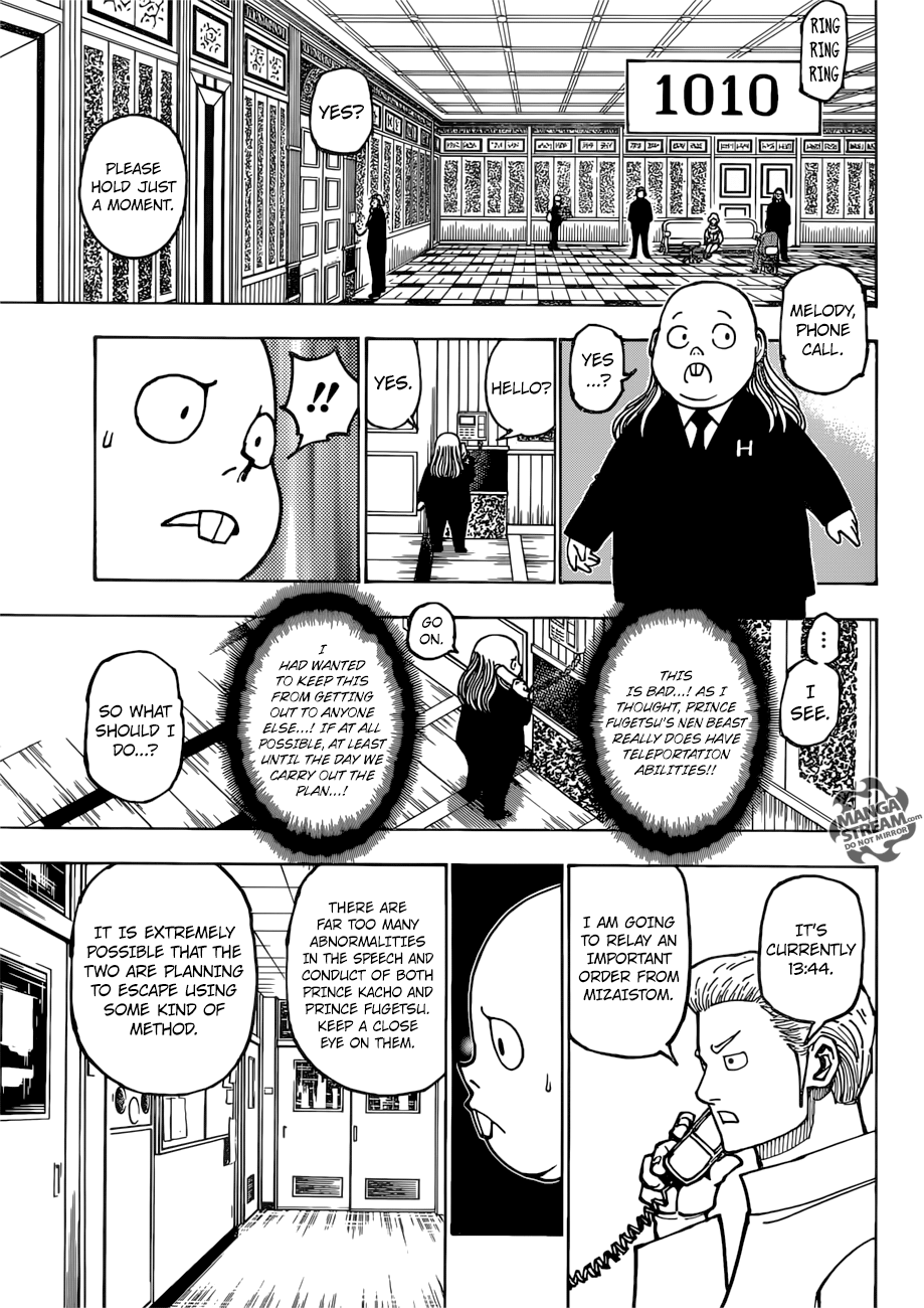 Hunter x Hunter Manga Chapter 381 page 5 - Predation
